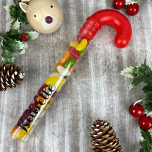 Load image into Gallery viewer, Personalised Candy Cane Tube with Jelly Beans
