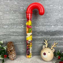 Load image into Gallery viewer, Personalised Candy Cane Tube with Jelly Beans
