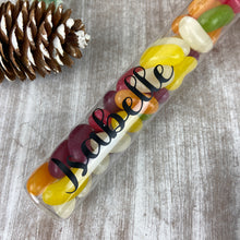 Load image into Gallery viewer, Personalised Candy Cane Tube with Jelly Beans
