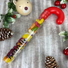 Load image into Gallery viewer, Personalised Candy Cane Tube with Jelly Beans
