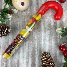 Load image into Gallery viewer, Personalised Candy Cane Tube with Jelly Beans
