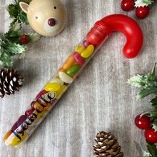 Load image into Gallery viewer, Personalised Candy Cane Tube with Jelly Beans
