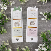 Load image into Gallery viewer, Personalised Botanical Wedding Favours - Vintage Wedding Car
