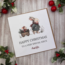 Load image into Gallery viewer, Personalised Christmas Card for Niece

