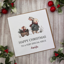 Load image into Gallery viewer, Personalised Christmas Card for Niece
