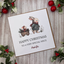 Load image into Gallery viewer, Personalised Christmas Card for Niece
