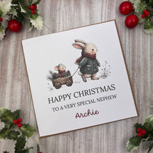 Load image into Gallery viewer, Personalised Christmas Card for Nephew
