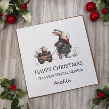 Load image into Gallery viewer, Personalised Christmas Card for Nephew
