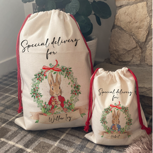 Rabbit Personalised Santa Sack