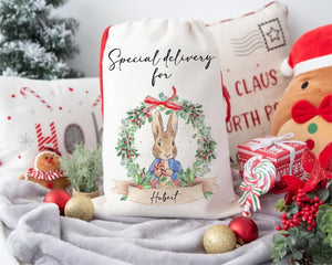 Rabbit Personalised Santa Sack