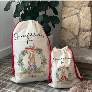 Rabbit Personalised Santa Sack