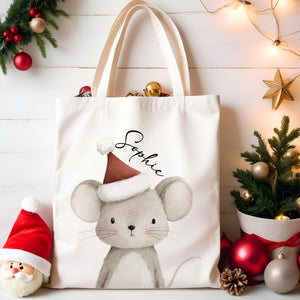 Personalised Christmas Tote Bag - Festive Friends