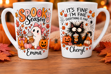 Load image into Gallery viewer, Personalised Halloween 12oz Latte Mug - Fiver Friday
