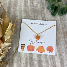 Load image into Gallery viewer, Pumpkin Necklace Autumn Jewellery
