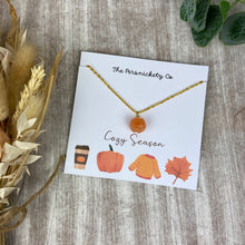 Load image into Gallery viewer, Pumpkin Necklace Autumn Jewellery
