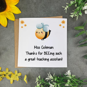 Bee Teacher Card