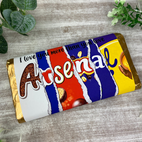 Arsenal FC Chocolate Bar - I Love You More Than...-The Persnickety Co