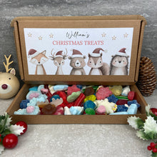 Load image into Gallery viewer, Personalised Christmas Sweet Box - Festive Friends
