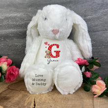 Load image into Gallery viewer, Personalised Valentine’s Soft Toy &amp; Keyring - Cute Dog Design
