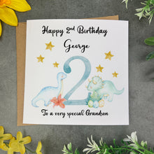 Load image into Gallery viewer, Dinosaur Birthday Card-The Persnickety Co
