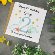 Load image into Gallery viewer, Dinosaur Birthday Card
