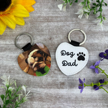 Load image into Gallery viewer, Personalised Dog Dad Photo Keyring
