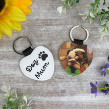 Load image into Gallery viewer, Personalised Dog Mum Photo Keyring-The Persnickety Co
