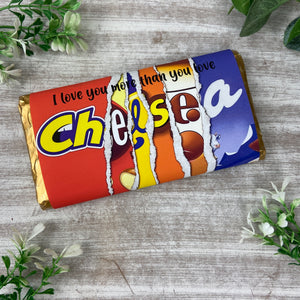 Chelsea Chocolate Bar - I Love You More Than...