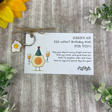 Load image into Gallery viewer, Egg-cellent Birthday Keyring
