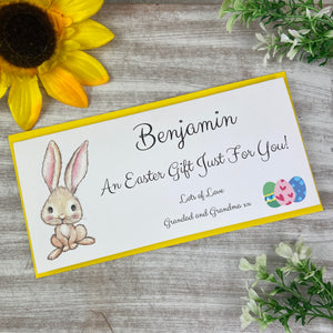 Personalised Easter Rabbit Money Wallet