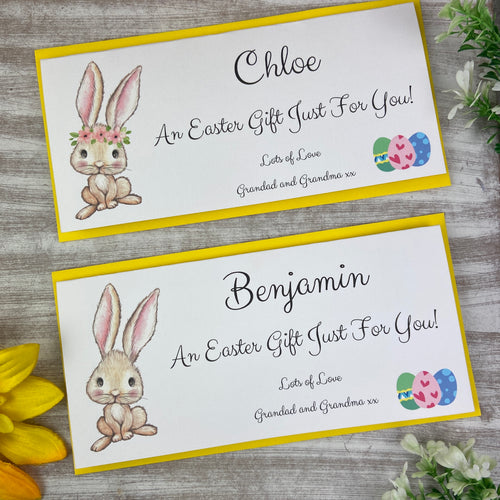 Personalised Easter Rabbit Money Wallet-The Persnickety Co