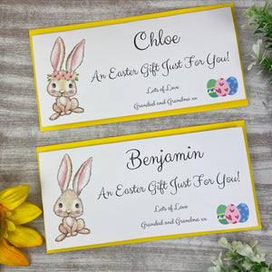 Personalised Easter Rabbit Money Wallet