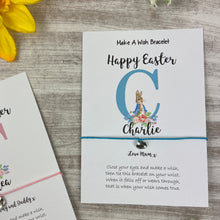 Load image into Gallery viewer, Happy Easter Personalised Initial Wish Bracelet
