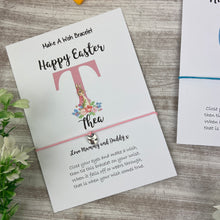 Load image into Gallery viewer, Happy Easter Personalised Initial Wish Bracelet
