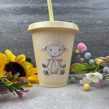 Load image into Gallery viewer, Personalised Easter Lamb Cold Cup with Straw
