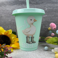 Load image into Gallery viewer, Personalised Easter Duck Cold Cup with Straw
