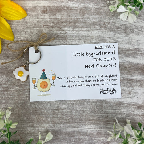 Little Egg-citement Keyring-The Persnickety Co