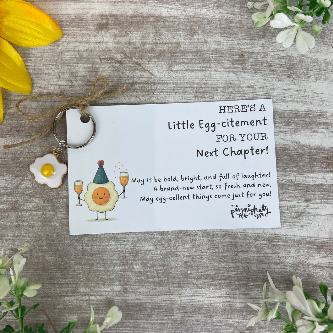 Little Egg-citement Keyring-The Persnickety Co