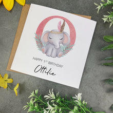 Load image into Gallery viewer, Elephant Birthday Card
