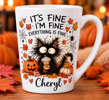 Load image into Gallery viewer, Personalised Halloween 12oz Latte Mug - Fiver Friday
