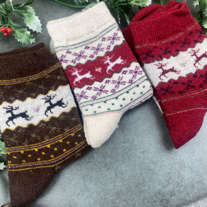 Fair Isle Style Christmas Sock