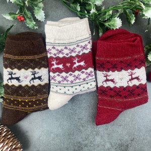 Fair Isle Style Christmas Sock