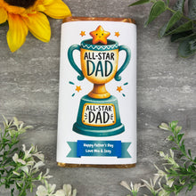 Load image into Gallery viewer, Personalised Father’s Day Chocolate Bar-The Persnickety Co
