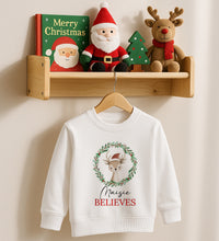Load image into Gallery viewer, Personalised Kids Festive Friends Christmas Jumper

