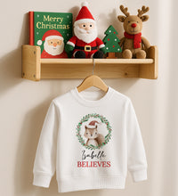 Load image into Gallery viewer, Personalised Kids Festive Friends Christmas Jumper
