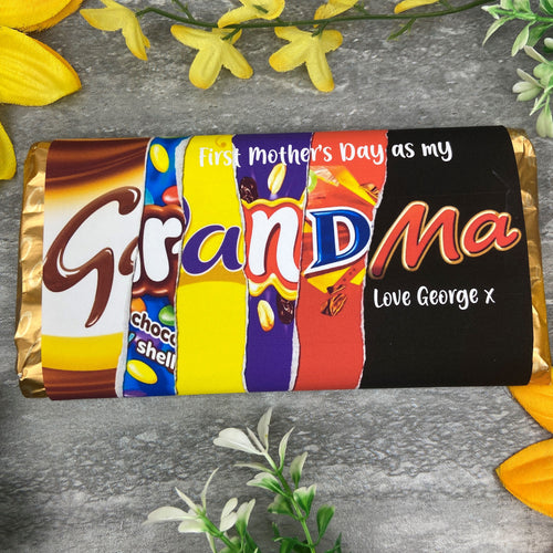 First Mother's Day As My Grandma Chocolate Bar-The Persnickety Co