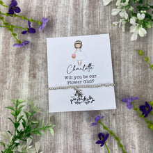 Load image into Gallery viewer, Personalised Flower Girl Proposal Bracelet
