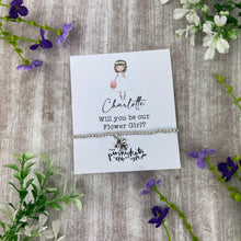 Load image into Gallery viewer, Personalised Flower Girl Proposal Bracelet
