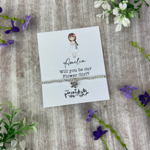 Load image into Gallery viewer, Personalised Flower Girl Proposal Bracelet
