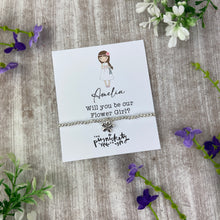 Load image into Gallery viewer, Personalised Flower Girl Proposal Bracelet
